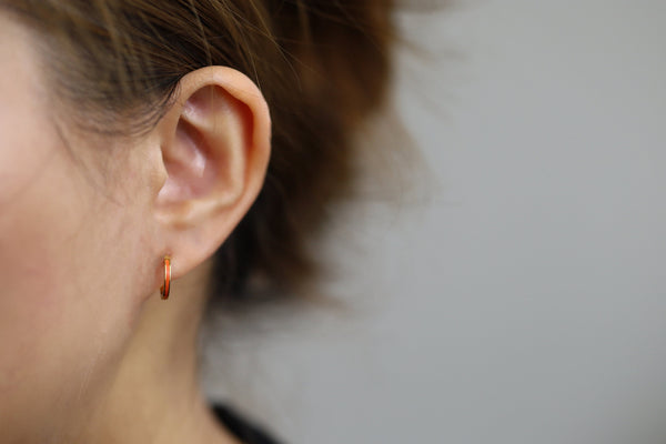 Reverse J Colourful Drop Stud Earrings