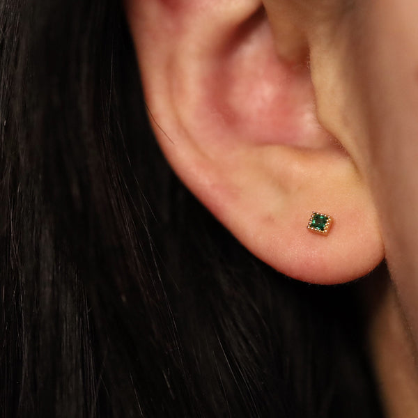 Colourful Gemstone Screw Back Studs